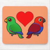 Eclectus Papageien-Liebe Mousepad (Vorne)