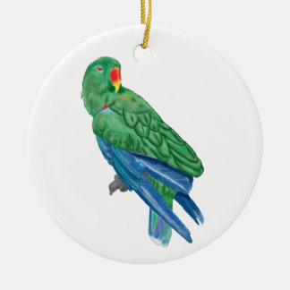 Eclectus Papageien-Verzierung Keramik Ornament