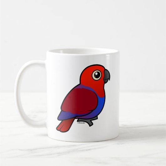 Eclectus Papageienfrau Kaffeetasse (Links)