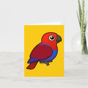Eclectus Papageienfrau Karte
