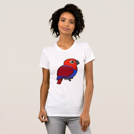 Eclectus Papageienfrau T-Shirt (Vorne ganz)