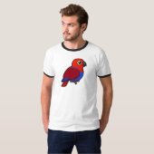 Eclectus Papageienfrau T-Shirt (Vorne ganz)