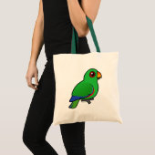Eclectus Papageienmann Tragetasche (Vorderseite (Produkt))