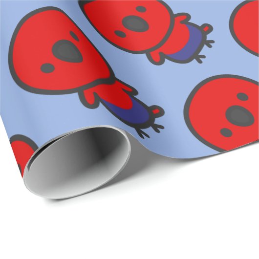 Eclectus Parrot / Female Geschenkpapier (Rolleneckpunkt)