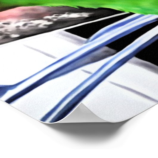 Eclectus Parrot Square Poster (Ecke)