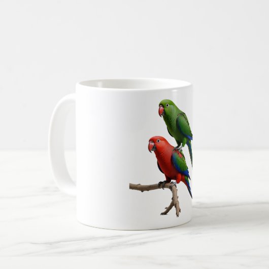 Eclectus Parrots Kaffeetasse (Vorderseite Links)