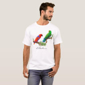 Eclectus plappert T - Shirt nach (Vorne ganz)