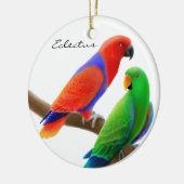 Eclectus plappert Verzierung nach Keramikornament (Links)
