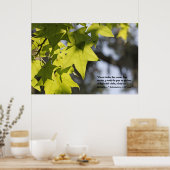 Eclesiastes 3:1 con Hojas Poster (Küche)