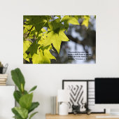 Eclesiastes 3:1 con Hojas Poster (Heimbüro)