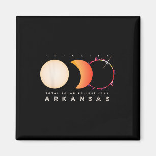 Eclipse 2024 Arkansas Total Eclipse Astronomie Gra Magnet