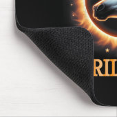Eclipse 2024 Einhorn mit Solarglas Mousepad (Ecke)