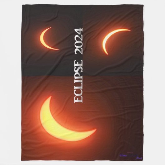 Eclipse 2024 fleecedecke (Vorderseite)