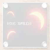 Eclipse 2024 glasuntersetzer (Rückseite)