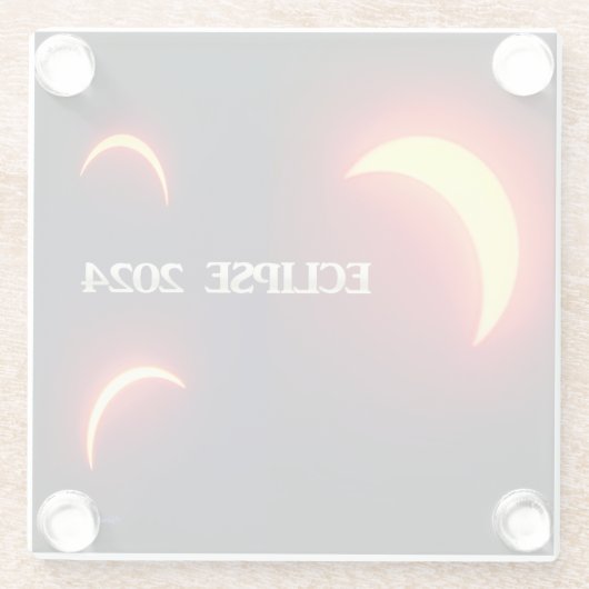 Eclipse 2024 glasuntersetzer (Rückseite)