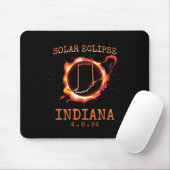 Eclipse 2024 Indiana Staat Totality Usa Path Souve Mousepad (Mit Mouse)