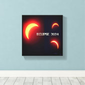 Eclipse 2024 leinwanddruck (Insitu (Holzboden))