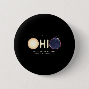 Eclipse 2024 Ohio Total Eclipse Astronomie Grafik Button