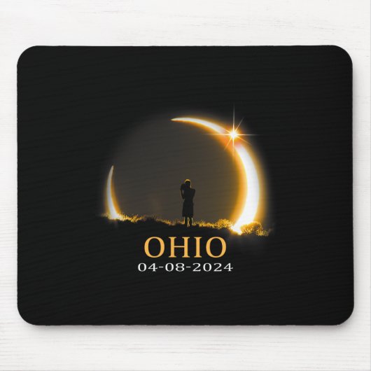 Eclipse 2024 Ohio Total Solar Eclipse 1 Mousepad (Vorne)