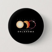 Eclipse 2024 Oklahoma Total Eclipse Astronomie Gra Button (Vorderseite)