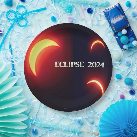 Eclipse 2024 pappteller (Party)