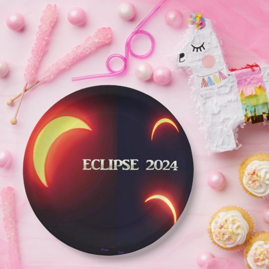 Eclipse 2024 pappteller (Party)