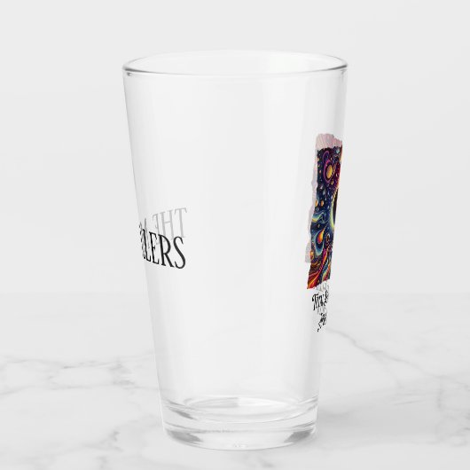 Eclipse 2024 Retro Groovy 60's 70's vibe Glas (Rechts)