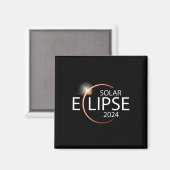 Eclipse 2024 Shirt Gesamtsolares Party Magnet (Vorderseite/Rückseite)