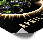 Eclipse 2024 Shirt Insgesamt Eclipse 8. April 2024 Poster (Ecke)