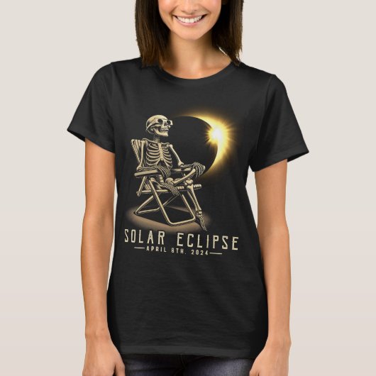 Eclipse 2024 Shirt Total Eclipse 8. April 2024 Sk (Vorderseite)
