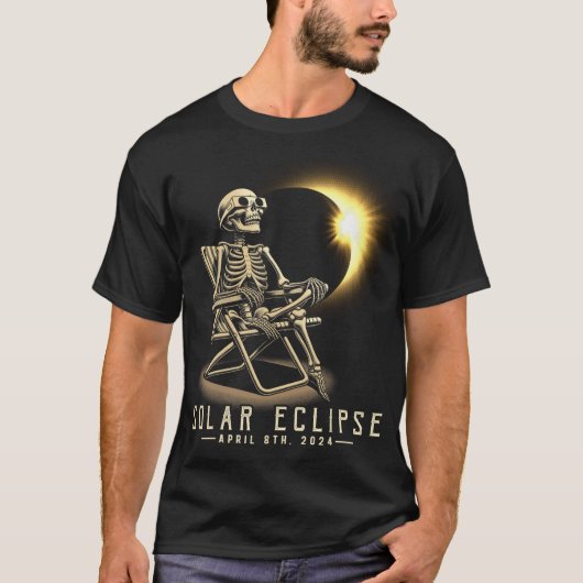 Eclipse 2024 Shirt Total Eclipse 8. April 2024 Sk (Vorderseite)
