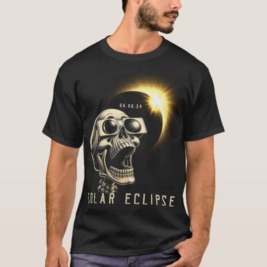 Eclipse 2024 Shirt Total Eclipse 8. April 2024 Sk (Vorderseite)