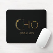 Eclipse 2024 Shirt Total Solar Eclipse Staat Ohio Mousepad (Mit Mouse)