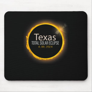 Eclipse 2024 Shirt Total Solar Eclipse Staat Texas Mousepad