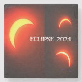 Eclipse 2024 steinuntersetzer (Vorderseite)