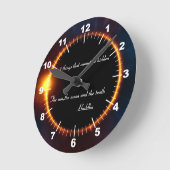 Eclipse - 3 Dinge, die nicht versteckt werden könn Runde Wanduhr (Winkel)