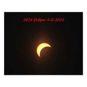 Eclipse 4-8-2024 am historischen Tag Fotodruck