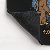 Eclipse Bigfoot Starry Night Sasquatch Men Women K Mousepad (Ecke)