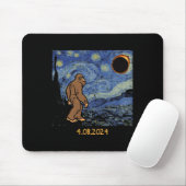 Eclipse Bigfoot Starry Night Sasquatch Men Women K Mousepad (Mit Mouse)