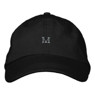 Eclipse Black M Alphabet Bedruckte Mütze Urbaner S Bestickte Baseballkappe
