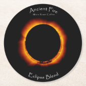 Eclipse Blend Ancient Fire Coffee Runder Pappuntersetzer (Vorderseite)