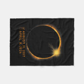 Eclipse Checklist Total Solar Eclipse 8. April 202 Fleecedecke (Vorderseite (Horizontal))