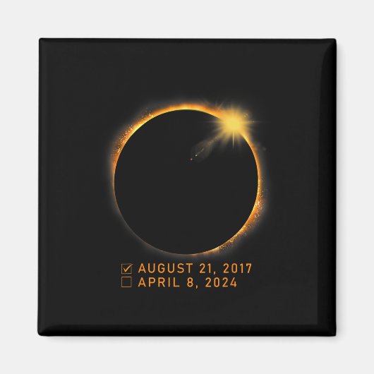 Eclipse Checklist Total Solar Eclipse 8. April 202 Magnet (Vorne)