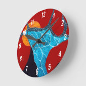 Eclipse Clock Runde Wanduhr (Winkel)