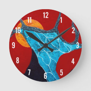 Eclipse Clock Runde Wanduhr
