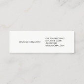 Eclipse Consultant Mini Visitenkarte (Rückseite)