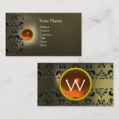 ECLIPSE DAMASK GEM MONOGRAM VISITENKARTE (Vorne/Hinten)