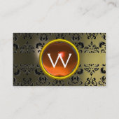 ECLIPSE DAMASK GEM MONOGRAM VISITENKARTE (Rückseite)