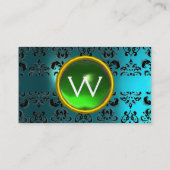 ECLIPSE DAMASK GEM MONOGRAM VISITENKARTE (Rückseite)