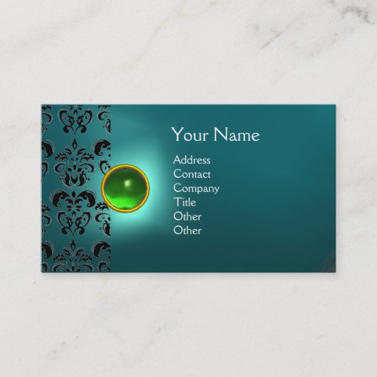 ECLIPSE DAMASK GEM MONOGRAM VISITENKARTE (Vorderseite)